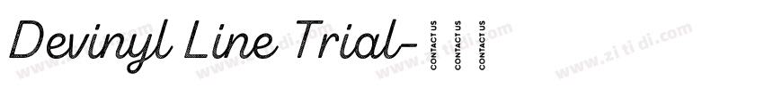 Devinyl Line Trial字体转换